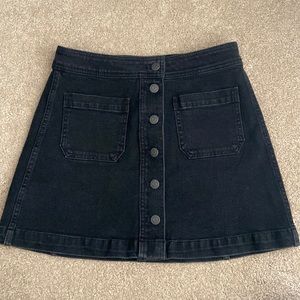 Madewell Denim Black Skirt